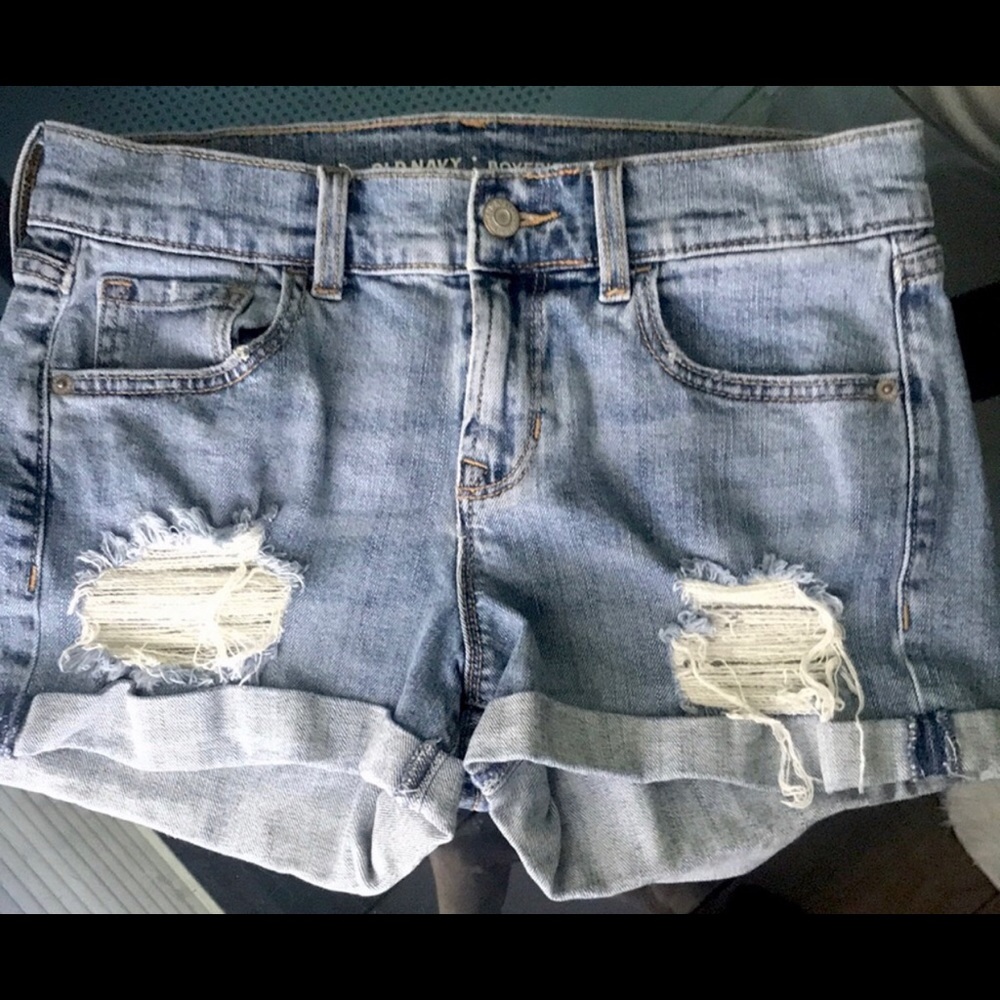 Old Navy Boyfriend Distressed Shorts